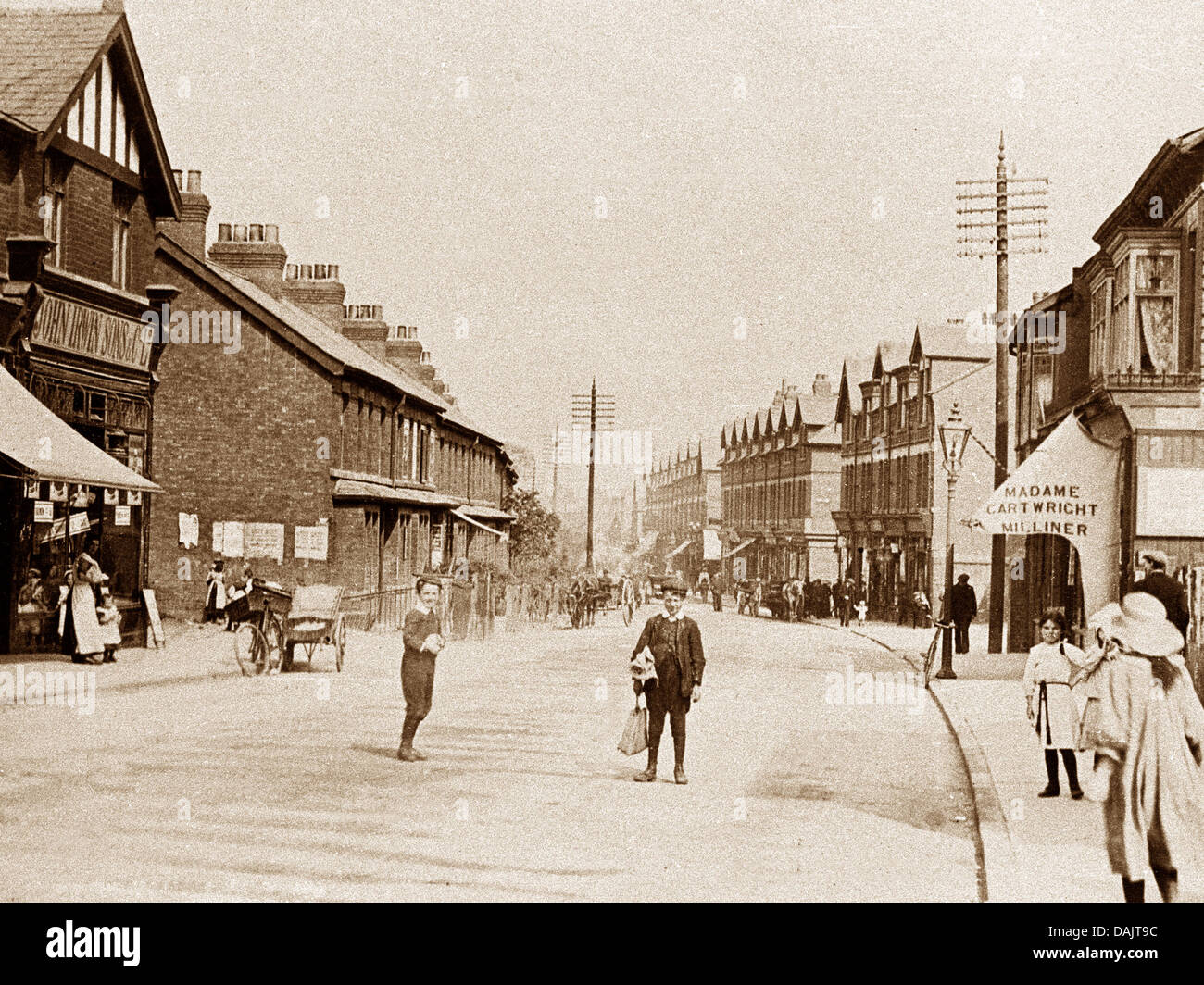 Ellesmere Port Chester Road early 1900s Stock Photo Alamy
