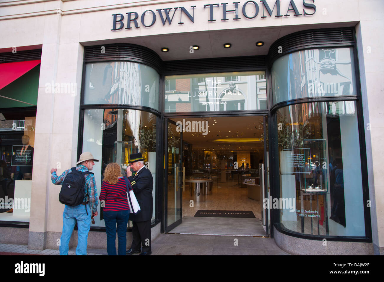 Brown Thomas department store exterior Grafton Street pedestrian street  central Dublin Ireland Europe Stock Photo - Alamy