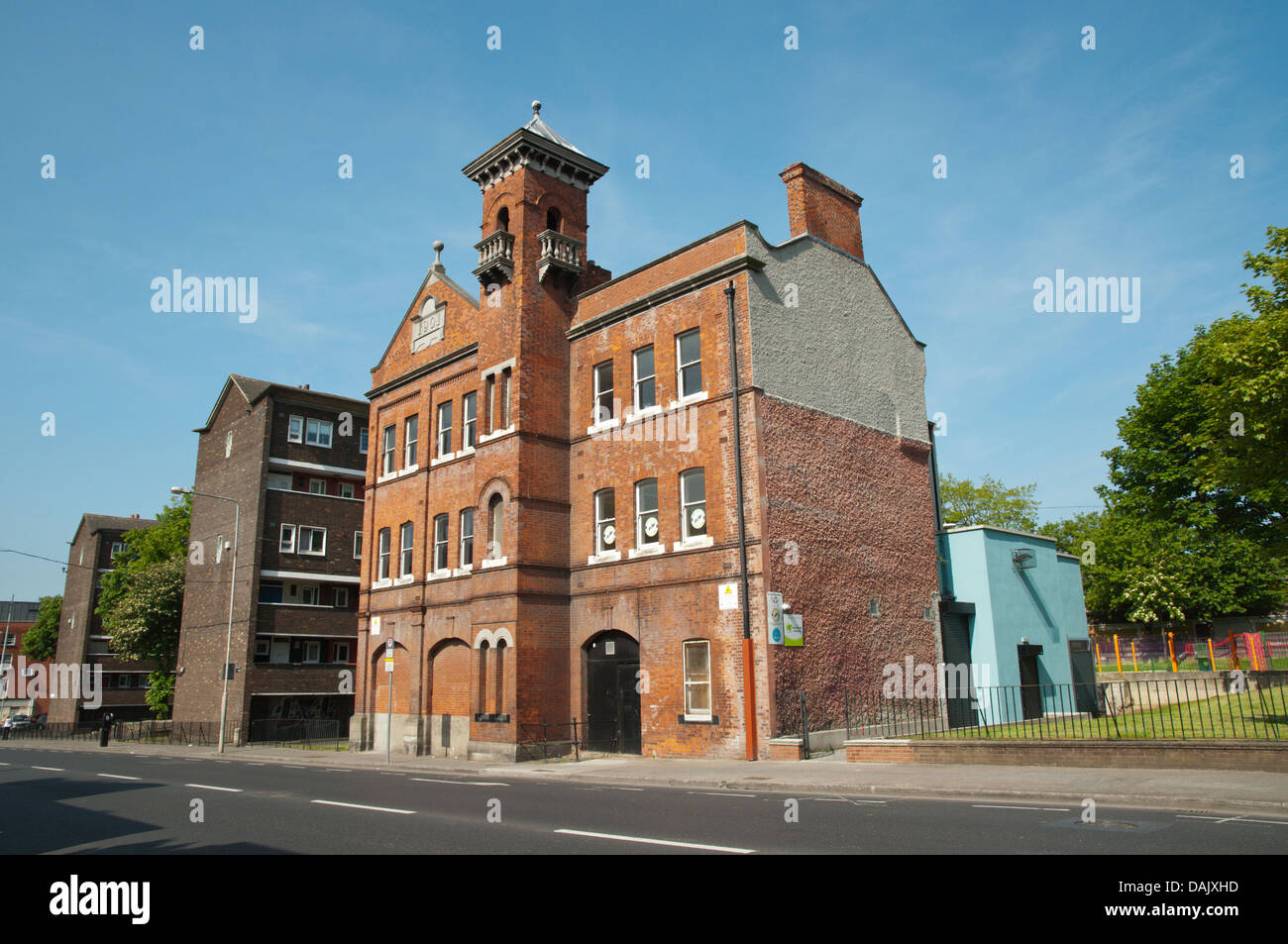 Former fire station building (1901) Dorset street northside Dublin Ireland Europe Stock Photo
