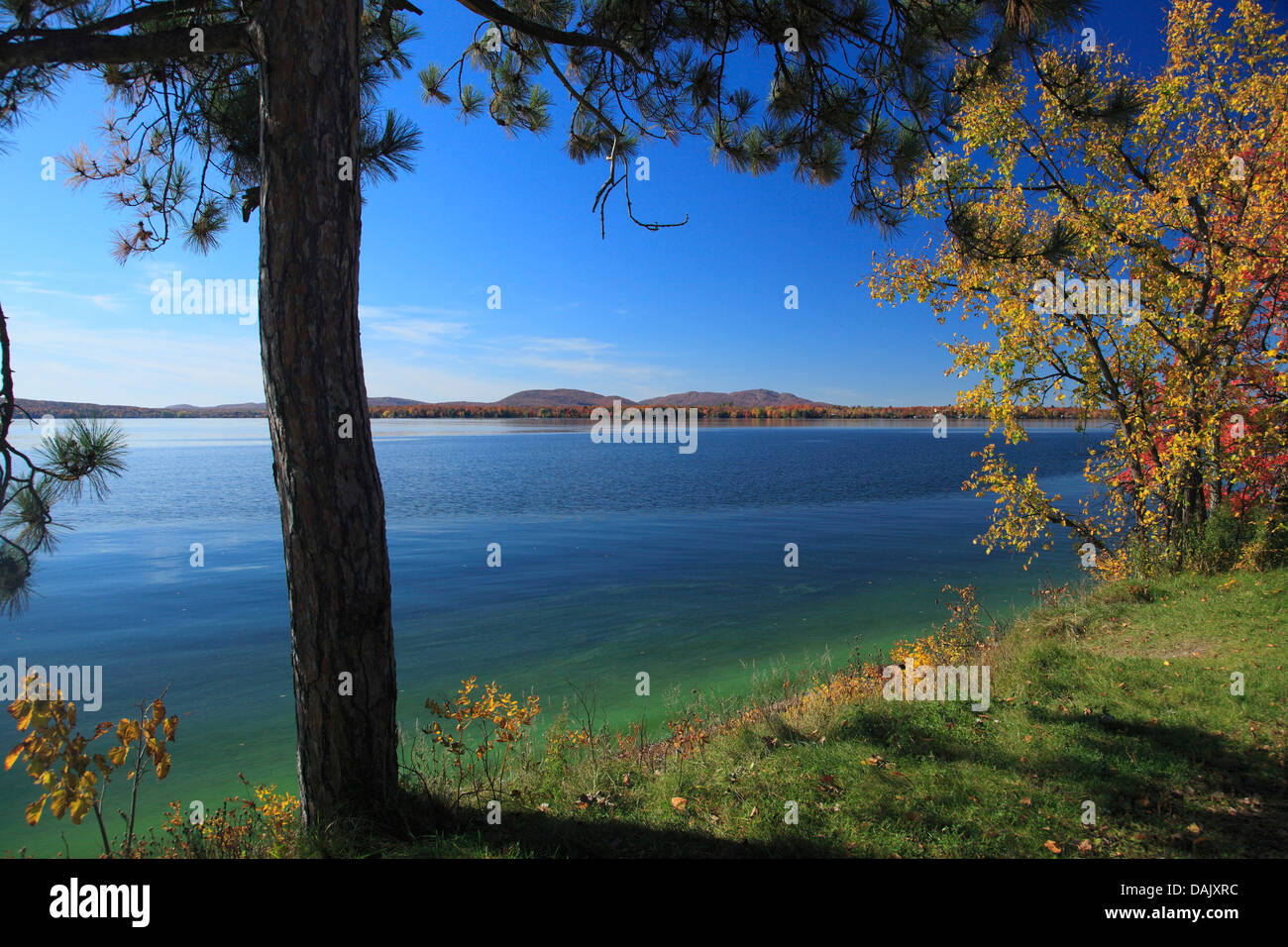 View of Lake Brome Stock Photo