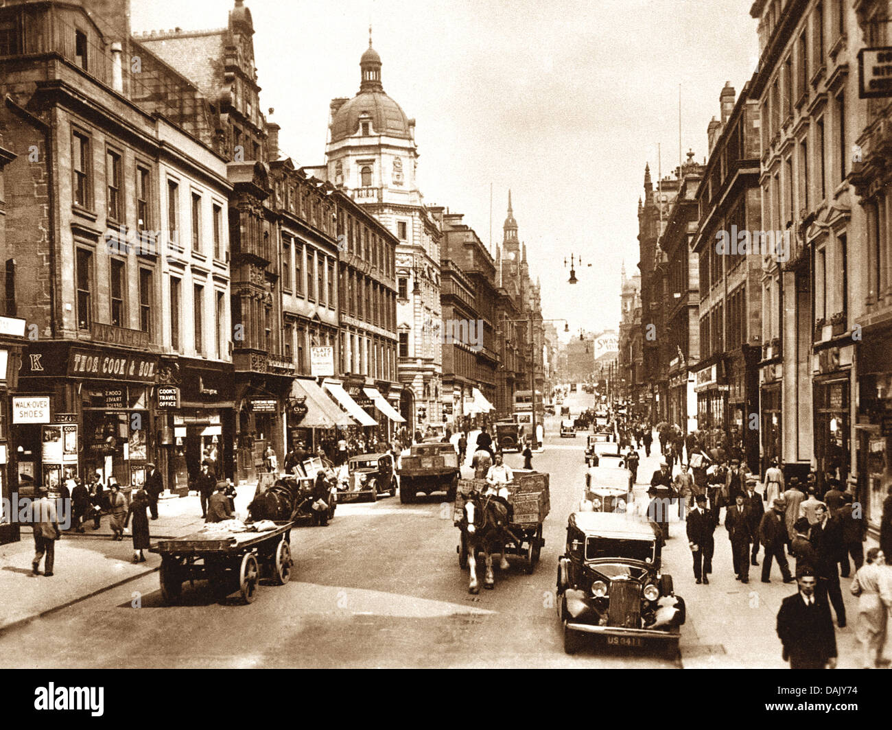 Glasgow Buchanan Street probably 1920s Stock Photo Alamy