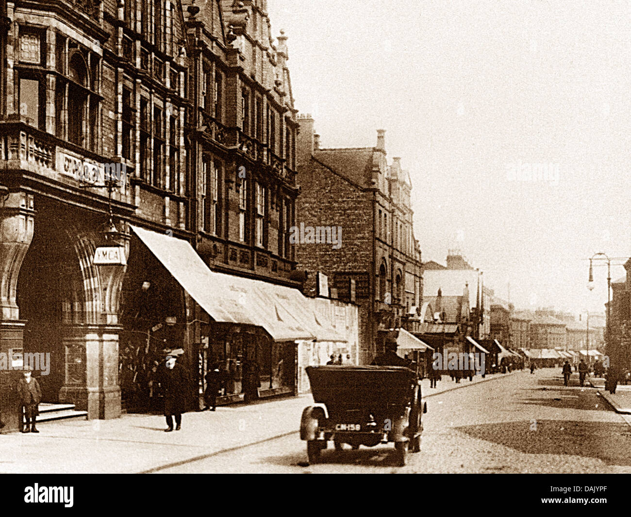 Birkenhead Grange Road probably 1920s Stock Photo Alamy