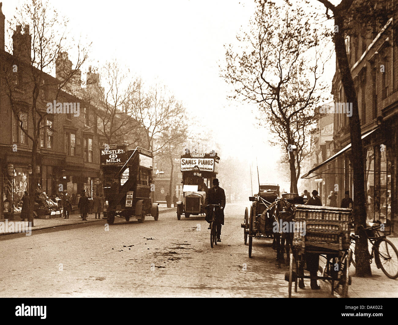 Birmingham Broad Street early 1900s Stock Photo