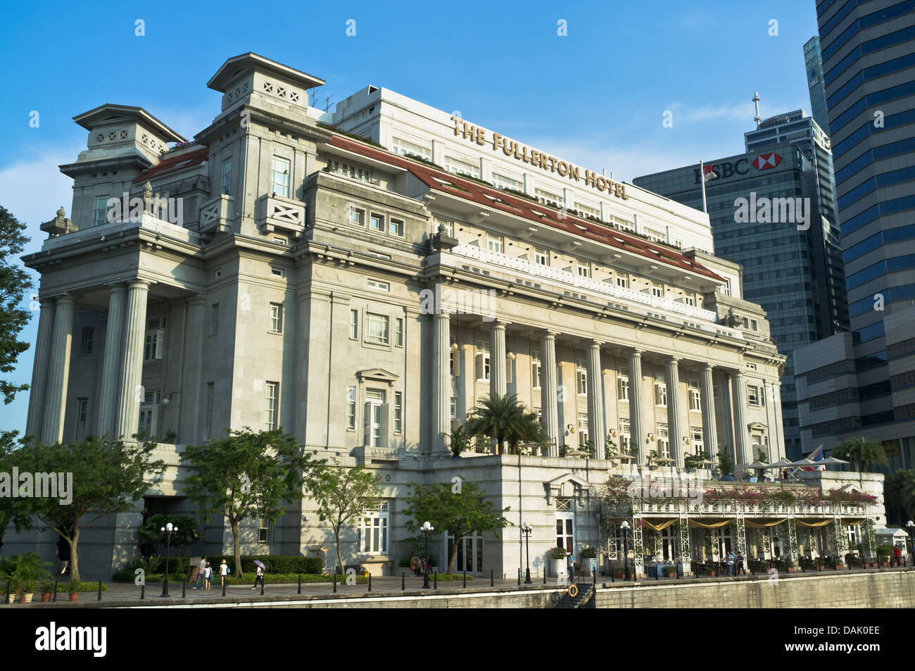 dh Fullerton Building DOWNTOWN CORE SINGAPORE The Fullerton Hotel building hotels Stock Photo