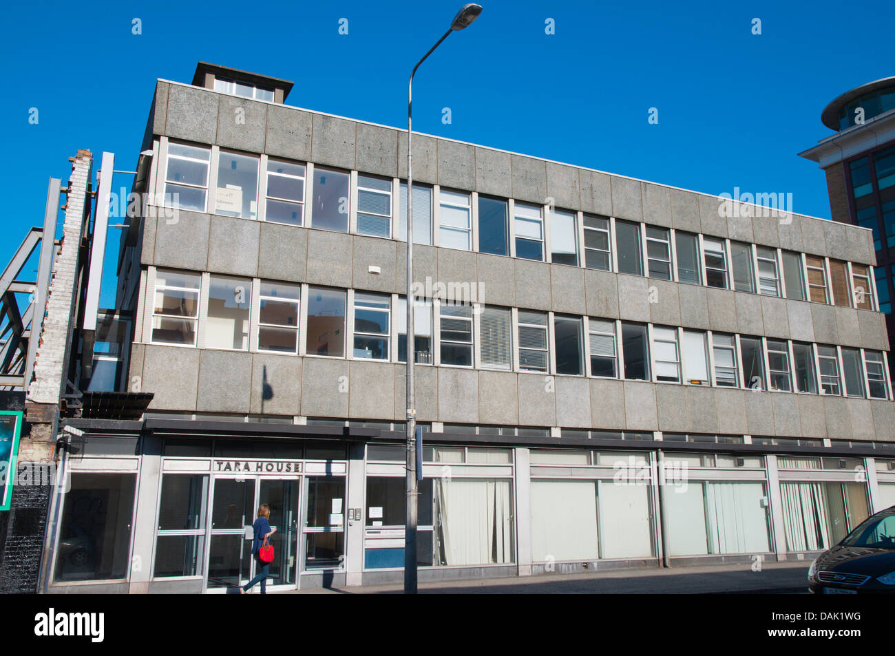 Brutalist style Tara House along Tara Street central Dublin Ireland Europe Stock Photo Alamy