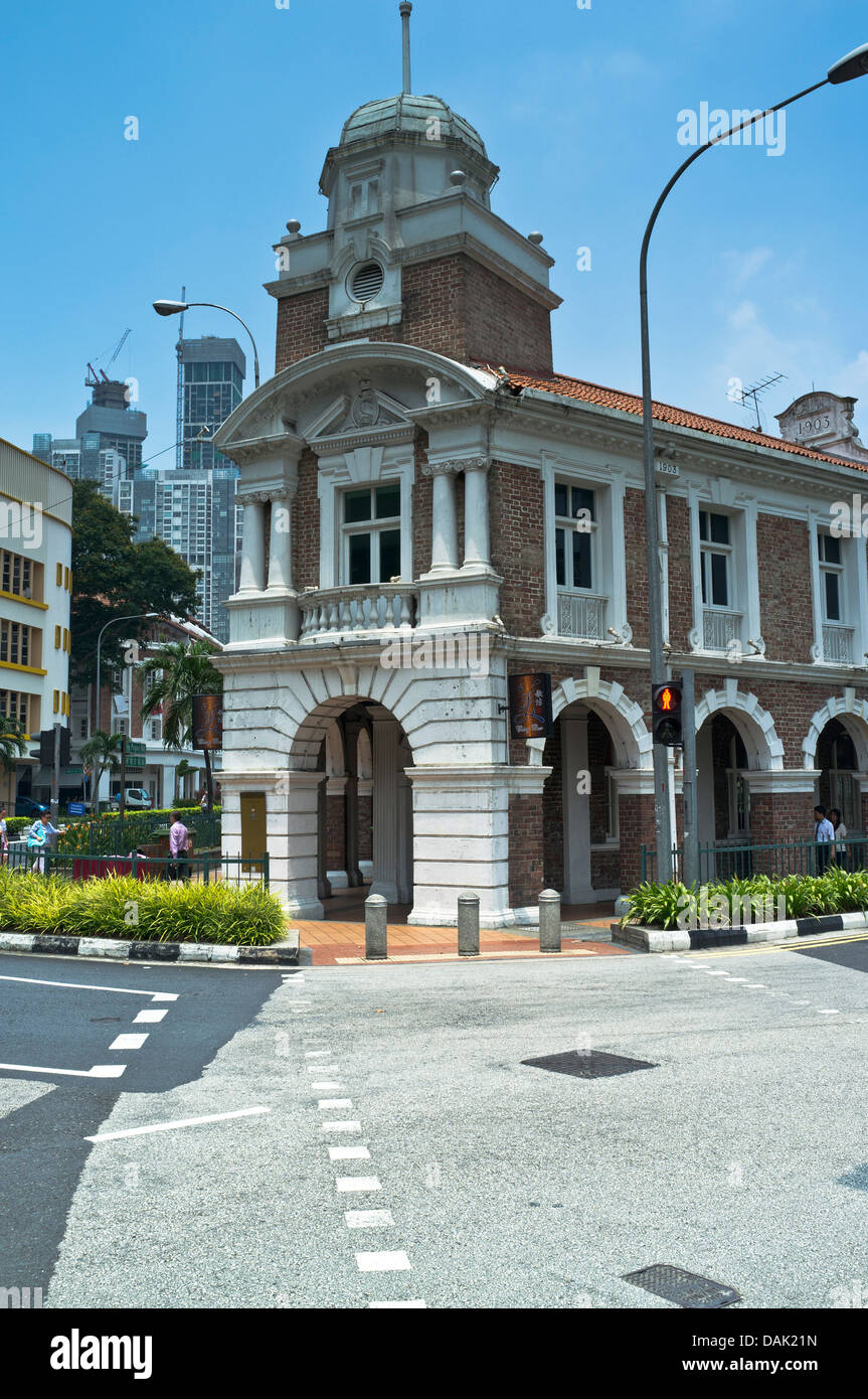 dh Jinrikisha Station CHINATOWN SINGAPORE Old Historic colonial building british empire culture Stock Photo