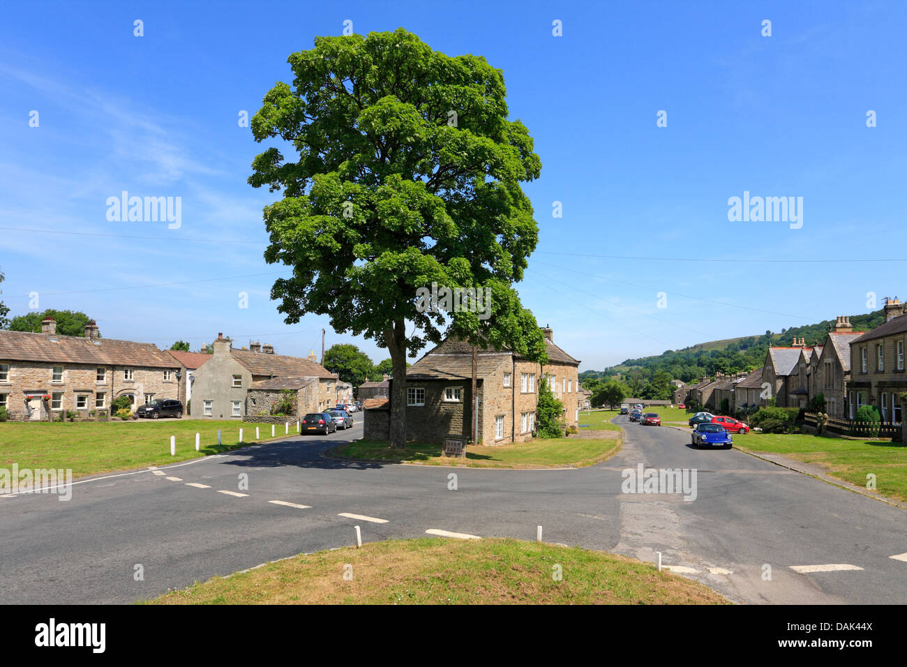 West Burton village green, North Yorkshire, Yorkshire Dales National