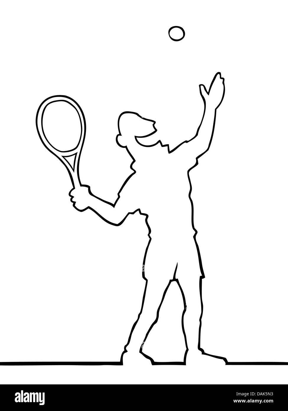 Black And White Tennis Image Black and White Stock Photos & Images - Alamy