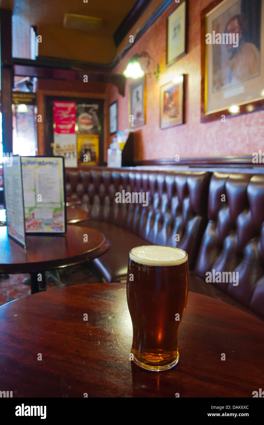 Pint of bitter beer Fitzroy tavern pub London England Britain UK Europe