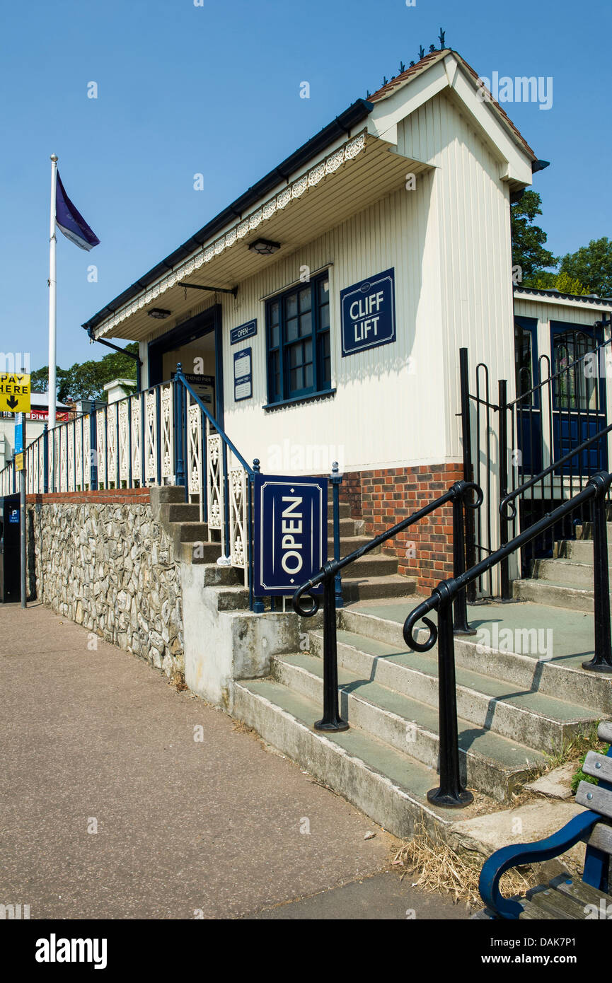 The cliff lift, Southend on sea, Essex, UK. Stock Photo