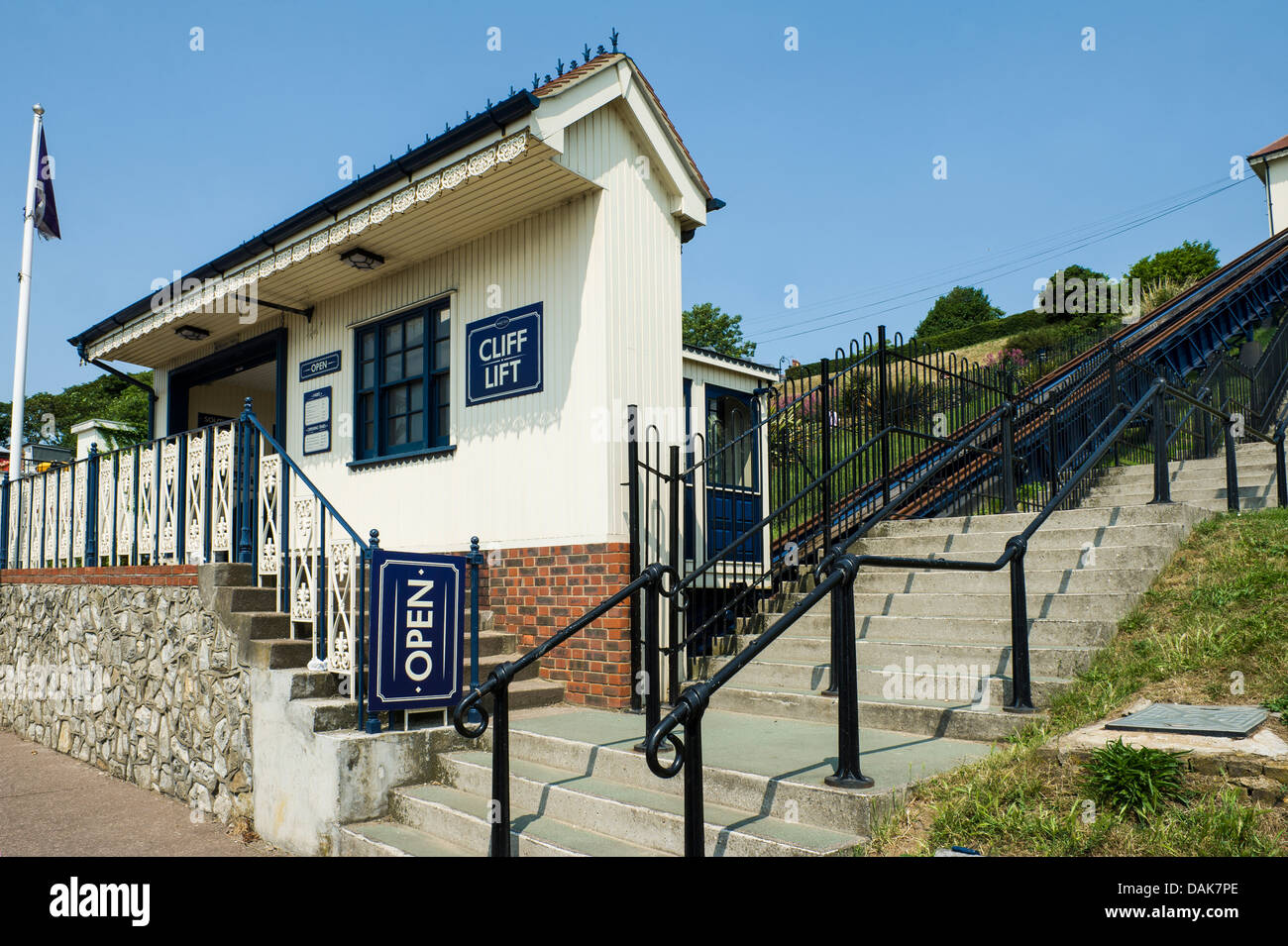 The cliff lift, Southend on sea, Essex, UK. Stock Photo