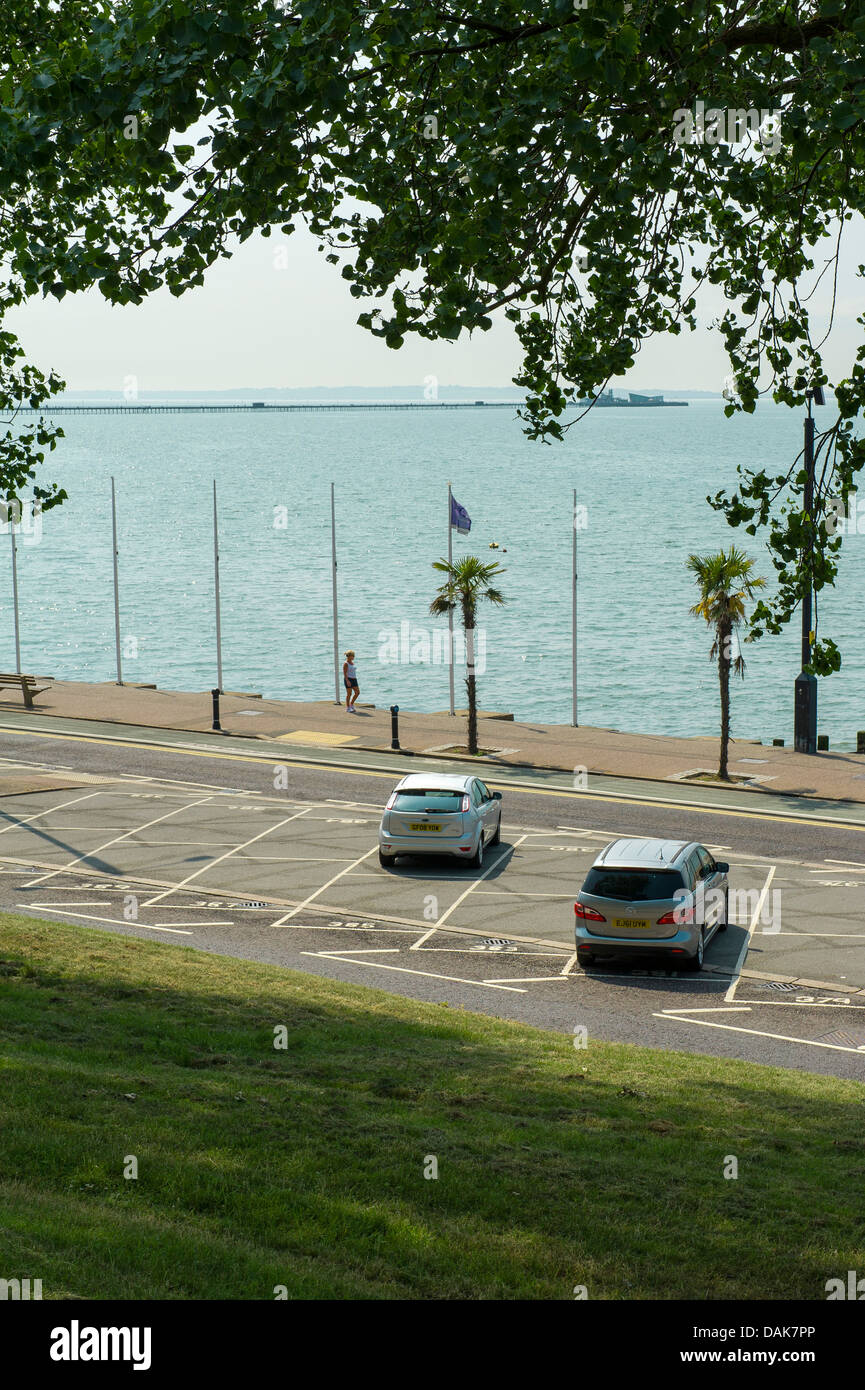 Promenade and seafront at Southend on sea. Stock Photo