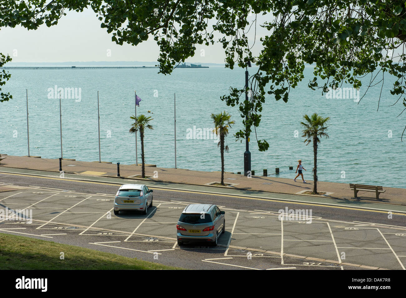 Promenade and seafront at Southend on sea. Stock Photo