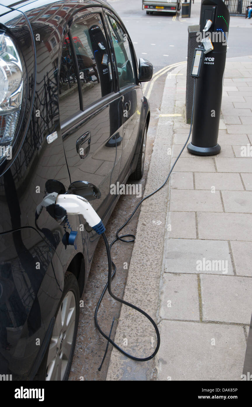 Electric car charging station or charging point Marylebone central
