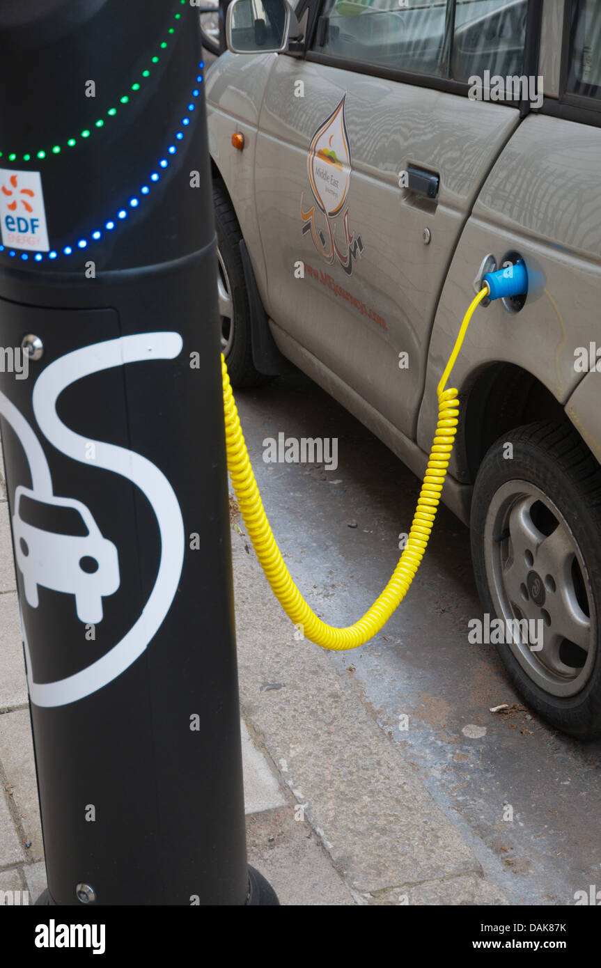 Electric car charging station or charging point Marylebone central