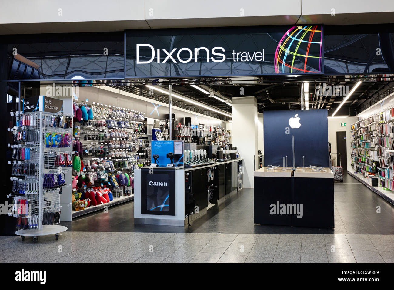 dixons travel store london stansted airport essex, england uk Stock Photo