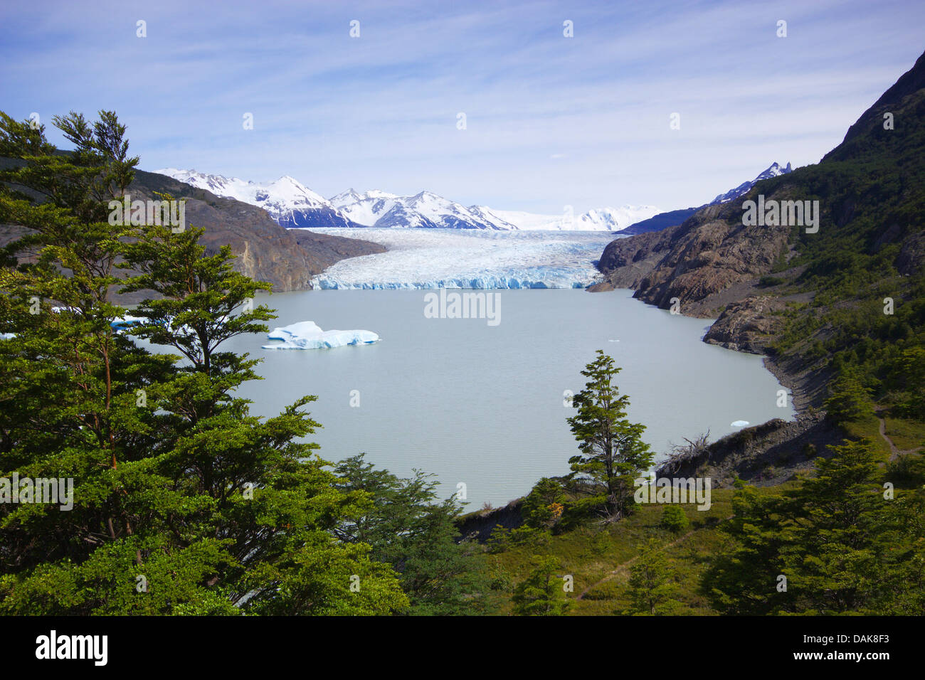Grey Glacier And Grey Lake Chile Patagonia Torres Del Paine National