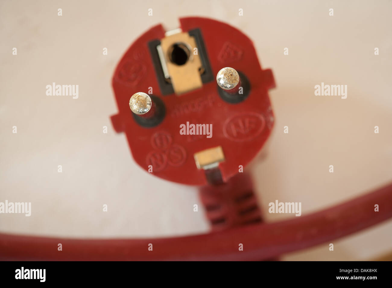 The face of an electrical contact Stock Photo Alamy