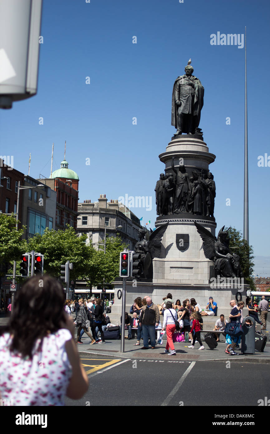 Statue of Daniel O'Connell, O'Connell Street, Dublin, Ireland Stock Photo Alamy