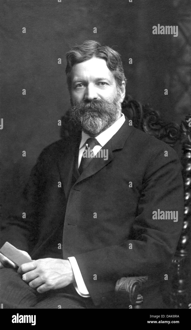 GEORGE FOSTER PEABODY (1852-1938) American banker and philanthropist in 1907 Stock Photo