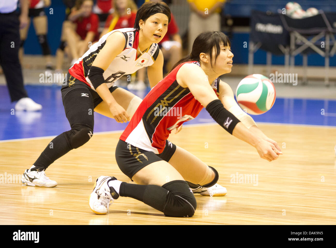 Rimac Rena, San Diego, Ca, USA. 10th July, 2013. Risa Shinnabe (13) of the Japanese national team passes the ball during Japan's 3-1 loss to the USA. Rimac Arena, San Diego, CA. Credit:  Action Plus Sports/Alamy Live News Stock Photo