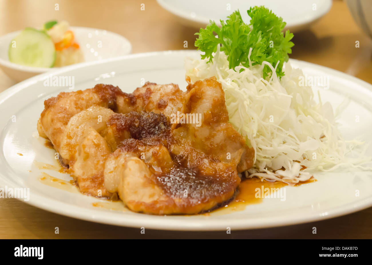 sauteed pork with ginger sauce Stock Photo Alamy