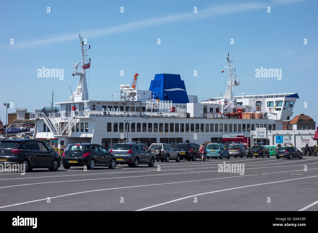 WightLink Isle of Wight Ferry Ferries Portsmouth Stock Photo