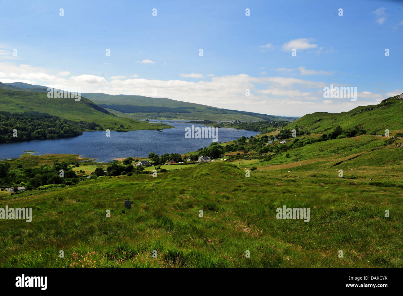 Poisoned Glen and Lough Na Kung,County Donegal, Ireland. Stock Photo