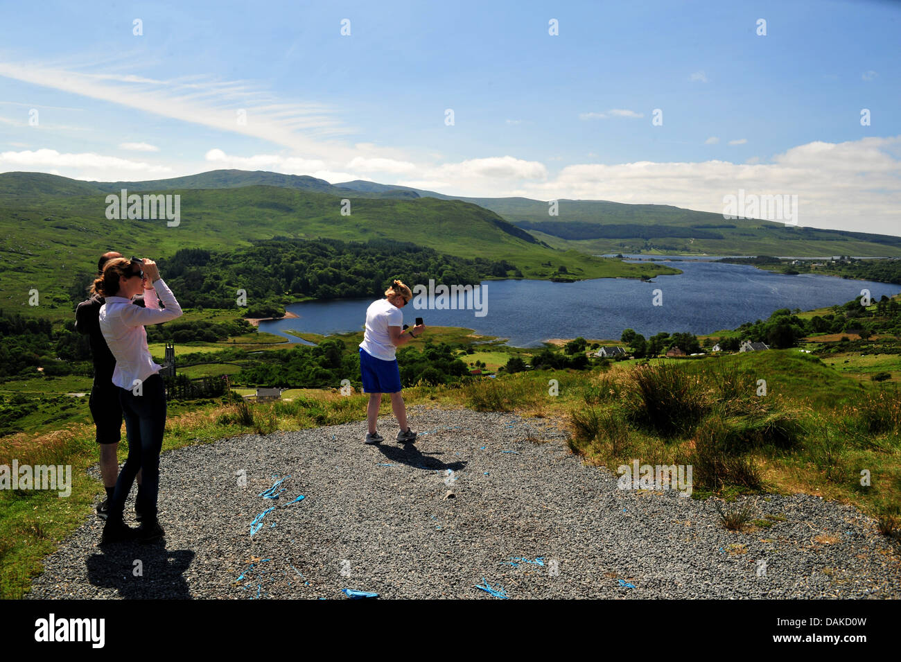 The Poisoned Glen and Lough Na Kung, Dunlewey, County Donegal, Ireland Stock Photo