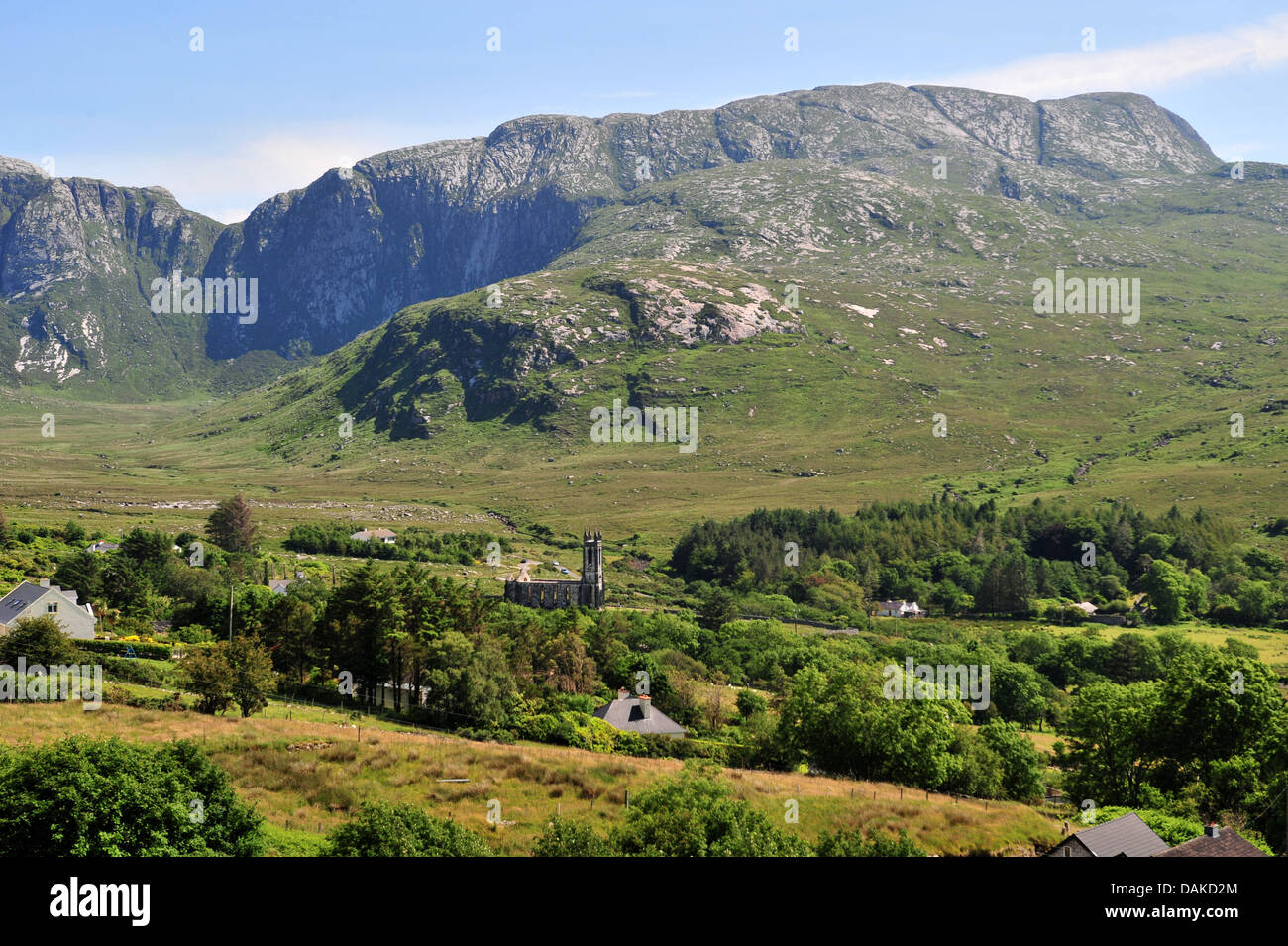 Dunlewey Church of Ireland, Poisoned Glen, County Donegal, Ireland. Stock Photo