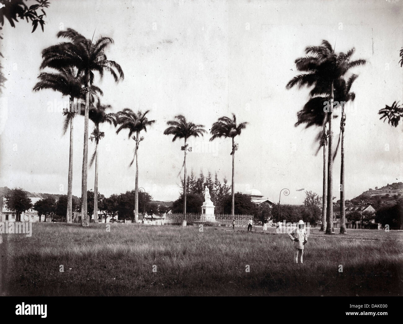 Statue of the Empress Josephine, Fort de France, Martinique, ca 1900 Stock Photo