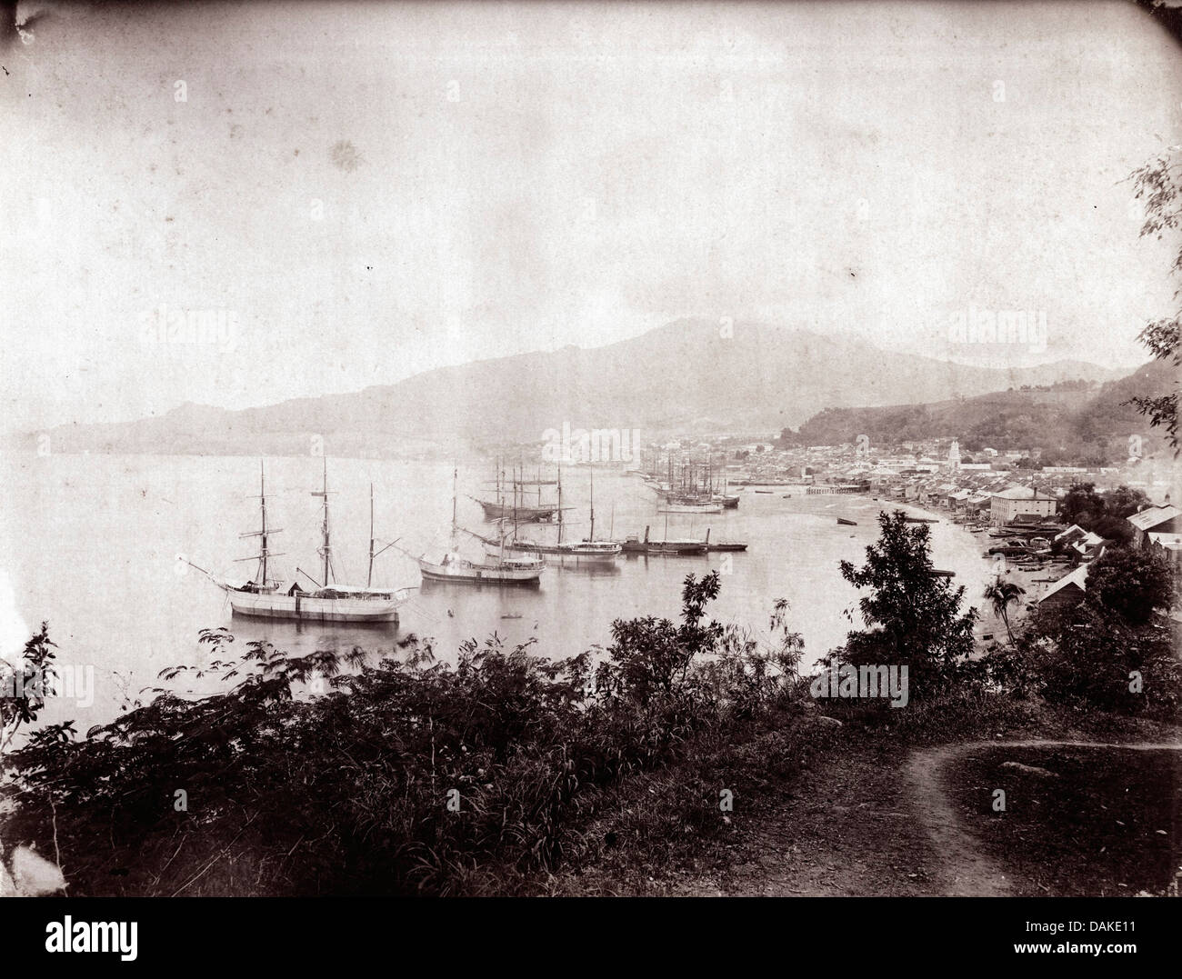 Saint Pierre, Martinique, 1901 Stock Photo