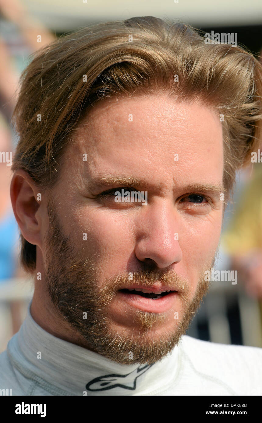 Nick Heidfeld at the Goodwood Festival of Speed. Racing driver Stock Photo