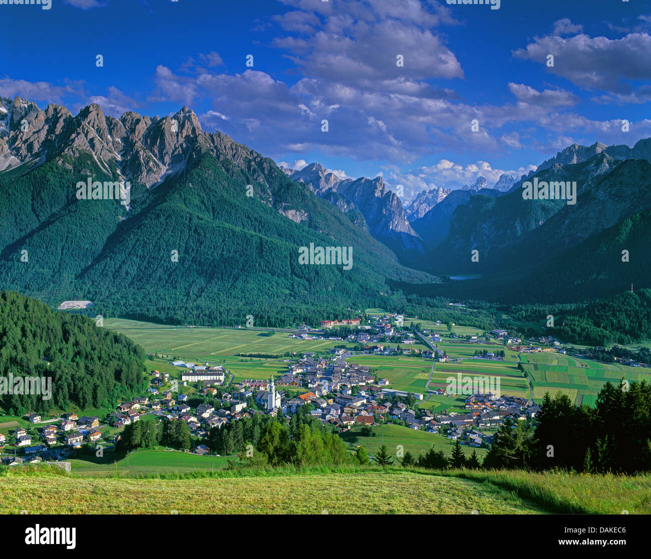 Dolomites and Hochpustertal, Italy, South Tyrol, Dolomiten , Toblach Stock Photo