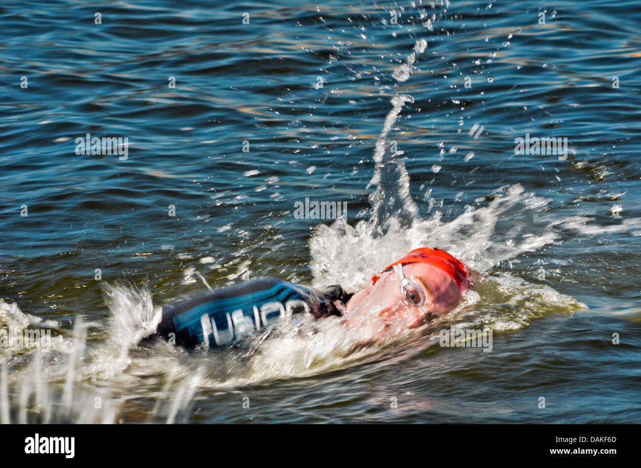 Active London Triathlon Stock Photo Alamy