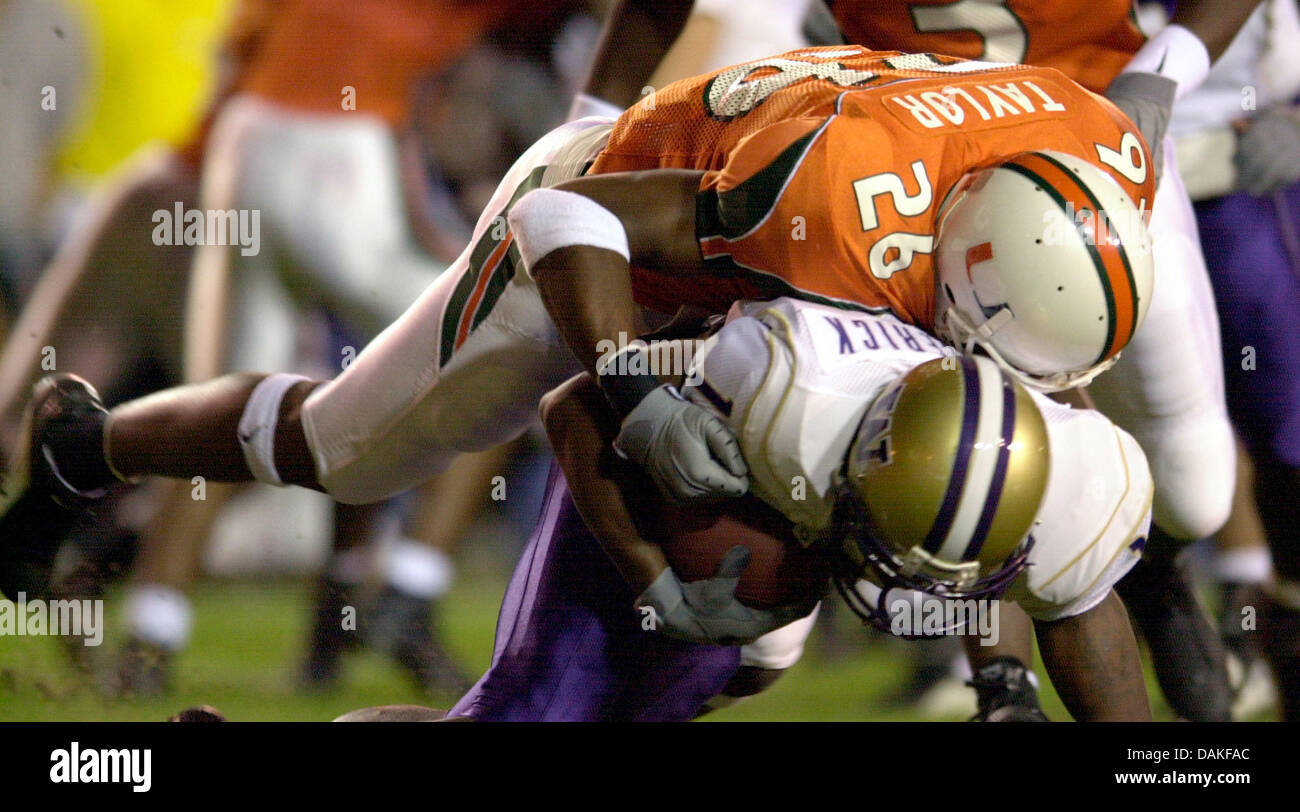 Sean Taylor of the MIami Hurricanes file photo Stock Photo - Alamy