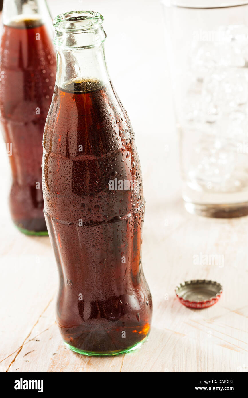 Refreshing Ice Cold Soda Pop in a Glass Stock Photo - Alamy