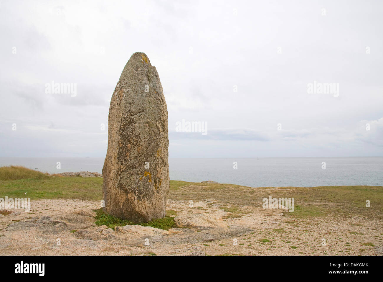 Menhir, France, Brittany Stock Photo