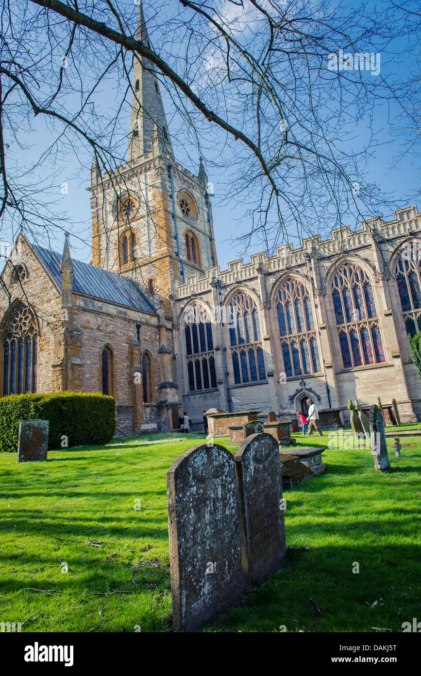 Trinity church in Stratford-upon-Avon, Warwickshire, United Kingdom Stock Photo