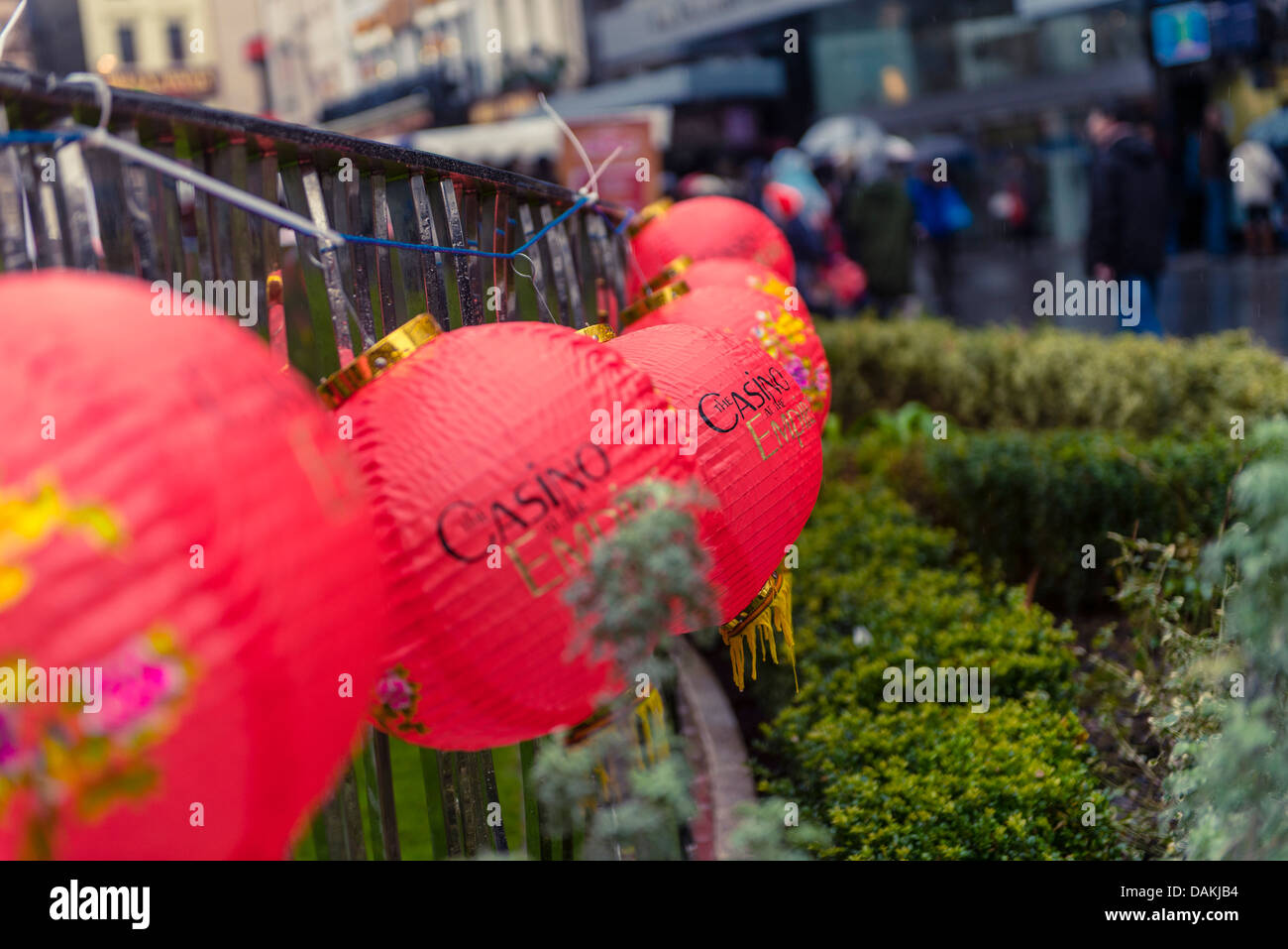 Chinese lanterns from the London Chinese New Year 2013 celebrations Stock Photo