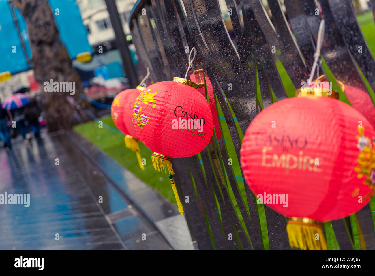 Chinese lanterns from the London Chinese New Year 2013 celebrations Stock Photo