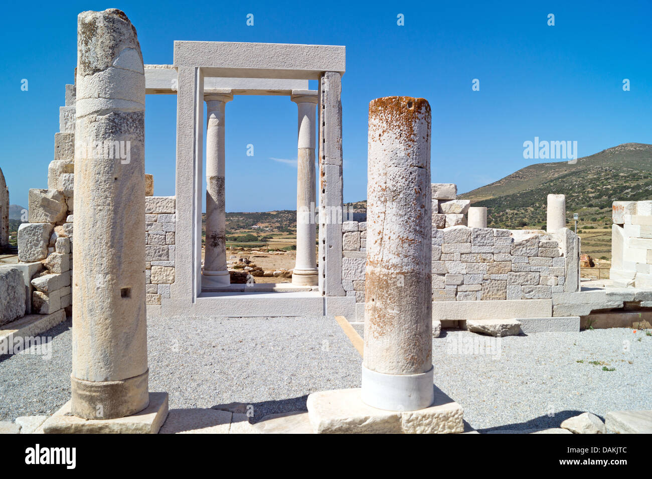 Temple Of Demeter Naxos Island Greece Stock Photo Alamy