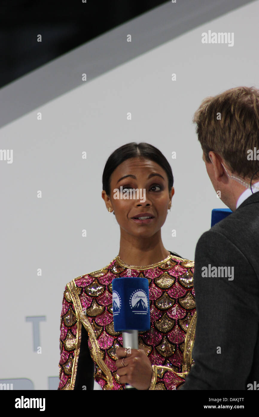 Zoe Saldana - Germany premiere of 'Star Trek Into Darkness' at CineStar