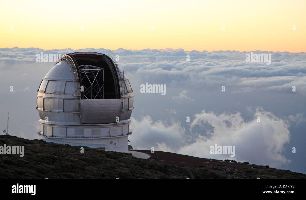 observatory Roque de los Muchachos, Canary Islands, La Palma Stock Photo
