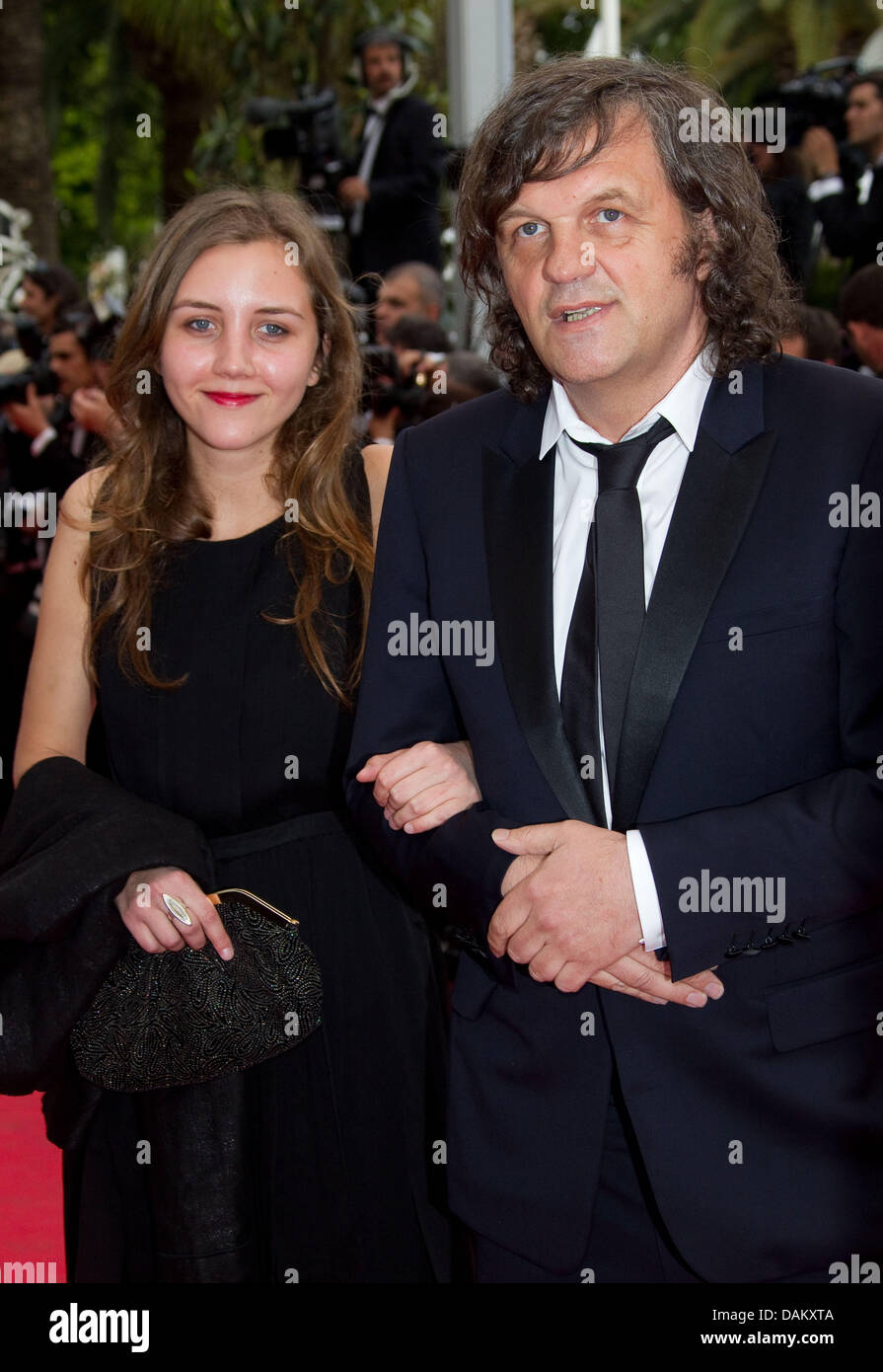 Director Emir Kusturica and his daughter Dunja arrive during the 64th International Film Festival at Agora in Cannes, France, on 11 May 2011. Photo: Hubert Boesl Stock Photo