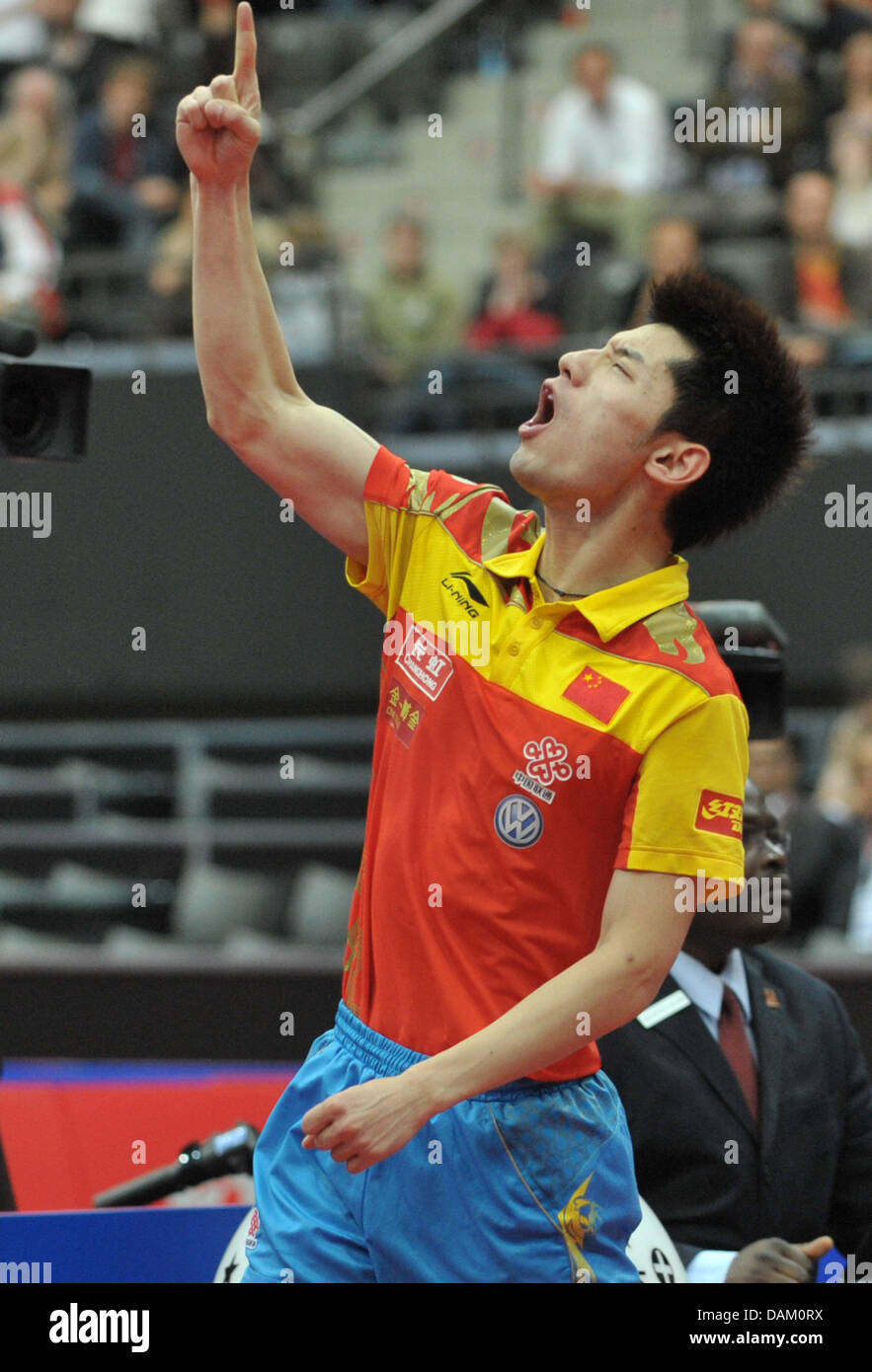 Zhang jike china celebrates after hires stock photography and images