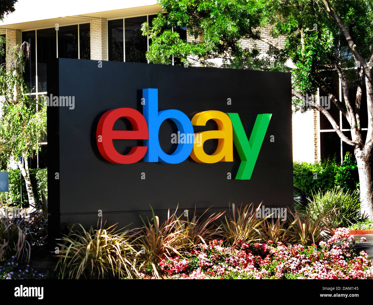 ebay sign at ebay headquarters in San Jose, California Stock Photo