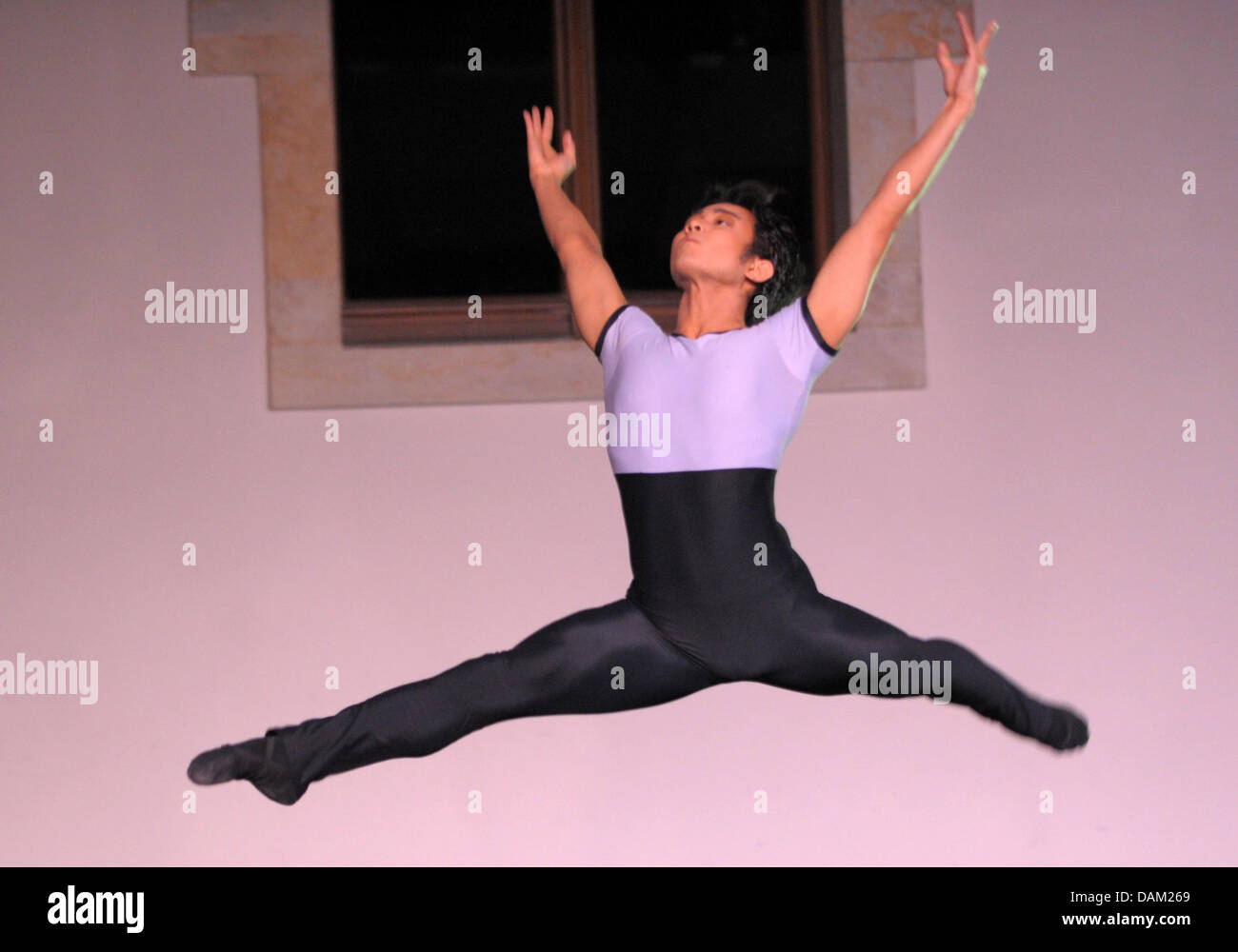 Dancer Shota Inoue Of The Leipzig Ballet Rehearses For The Dance For The Land Of The Rising Sun Benefit Gala For The Earthquake Victims In Japan At The Albertinum In Dresden Germany