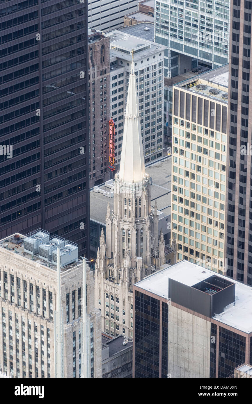 USA, Illinois, Chicago, View from Willis Tower Stock Photo