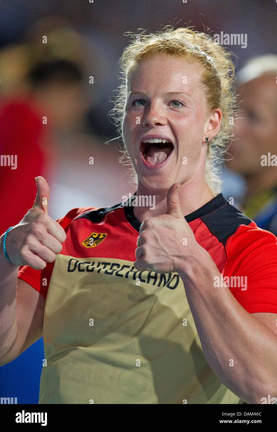 (FILE) An archive photo dated 30 July 2010 shows German hammer thrower